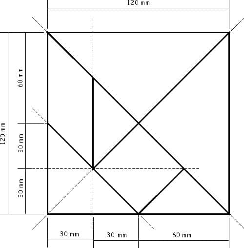 como hacer el tangram